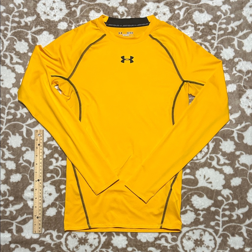 Under Armour Bright Yellow Compression Shirt - image 1